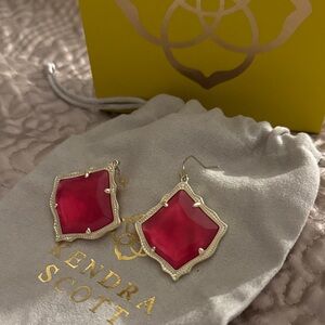 Kendra Scott Fuchsia Geometric Earrings
